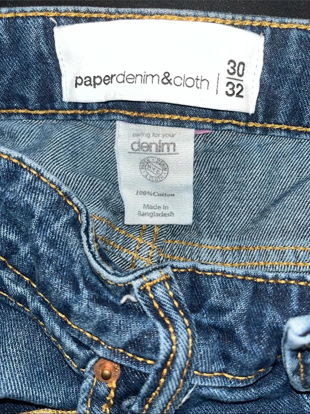 Paper denim & cloth Men's Blue Denim Jeans Size 30